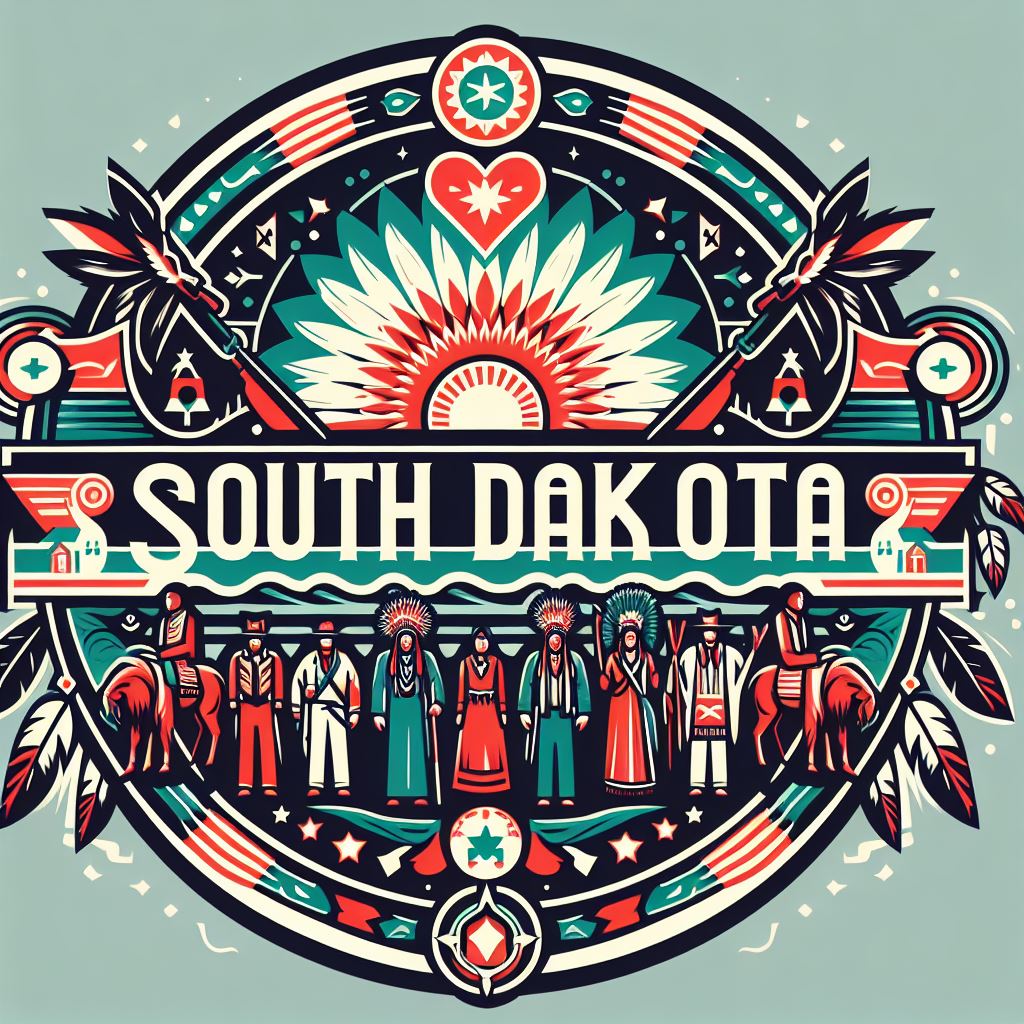 South Dakota native American tribal affiliation email signature illustration